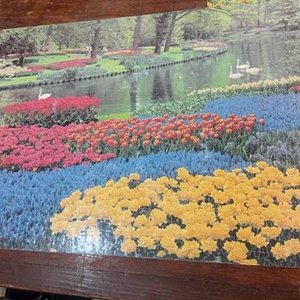 Par de Puzzles Completos Plastificados: Campo de Girasoles y Jardín con Cisnes - imagen 4