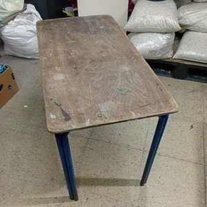 Mesa Infantil Metálica con Tapa de Madera - imagen 2