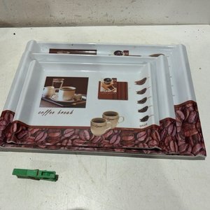 Set de 3 Bandejas de Melamina con Diseño "Coffee Break" - imagen 3