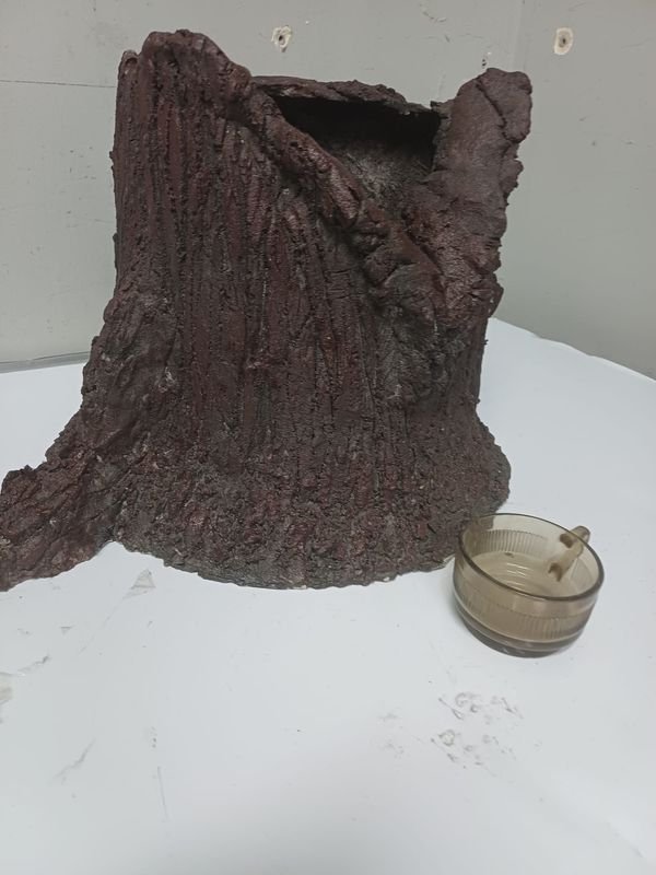 Maceta Decorativa Forma de Tronco con Hidrófugo Interior