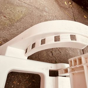 Reposera de Patio Blanca de PVC - imagen 4