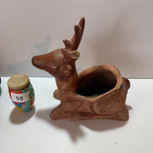 Lote de Adornos: Veleros, Reloj, Mamushka, Sombrero Mexicano y Ciervo de Barro - imagen 5