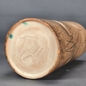 Florero Cilíndrico López Lomba en Cerámica Esmaltada con Diseños de Animales - imagen 9