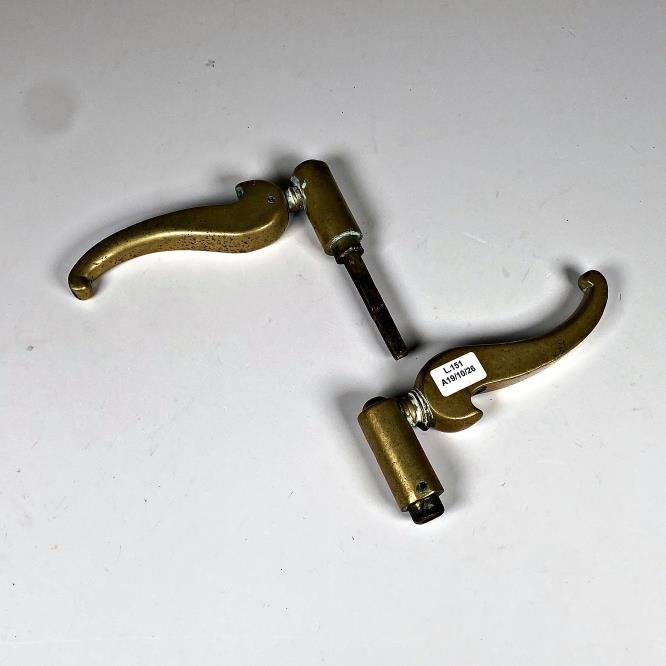 Par de Manijas de Bronce Antiguas para Puerta