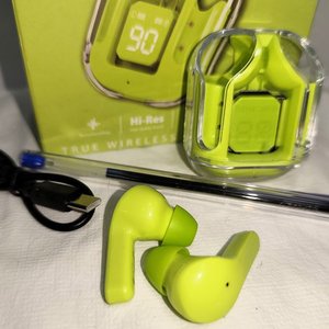 Auriculares Bluetooth Recargables Ultra Pod con Pantalla Digital, Color Verde - imagen 3