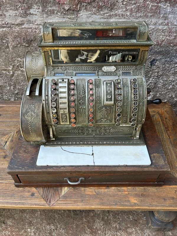 Caja Registradora Nacional 1912: Una Joya de la Historia en Excelente Estado - imagen 2
