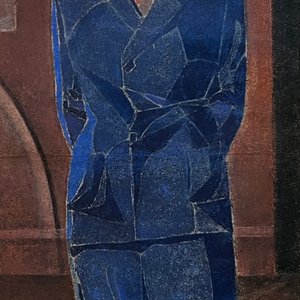 Lote siguiente: Obra "Personaje" de José Cuneo, Pastel sobre Papel