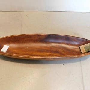 Bandeja ovalada copetinera de madera - imagen 3