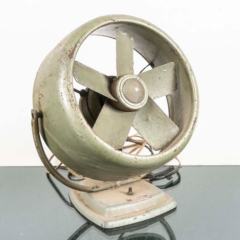 Ventilador Vintage Tornado Metálico Verde Funcional