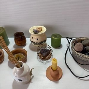 Lote de Velas y Aromaterapia: Velas Grandes, Difusor y Portavelas - imagen 5