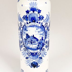 Porrón de Loza Holandesa Decorado con Tapa - Estilo Delft - imagen 3