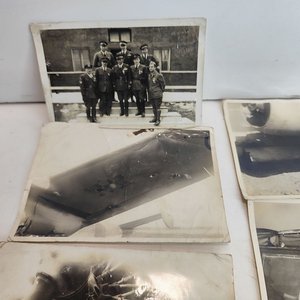 Lote de 7 Fotos Históricas: Bombardeo Italiano Segunda Guerra Mundial - imagen 2