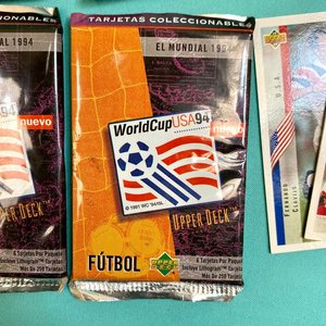 5 Sobres Cerrados de Figuritas "World Cup USA 94" Upper Deck - imagen 2