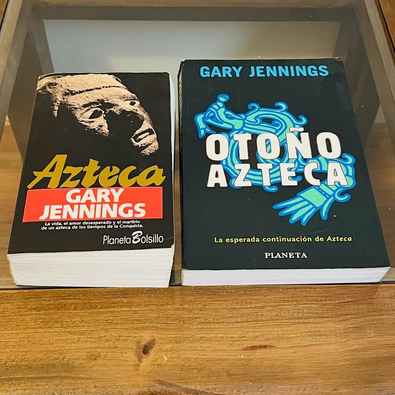 Lote de 2 Libros: "Azteca" y "Otoño Azteca" de Gary Jennings