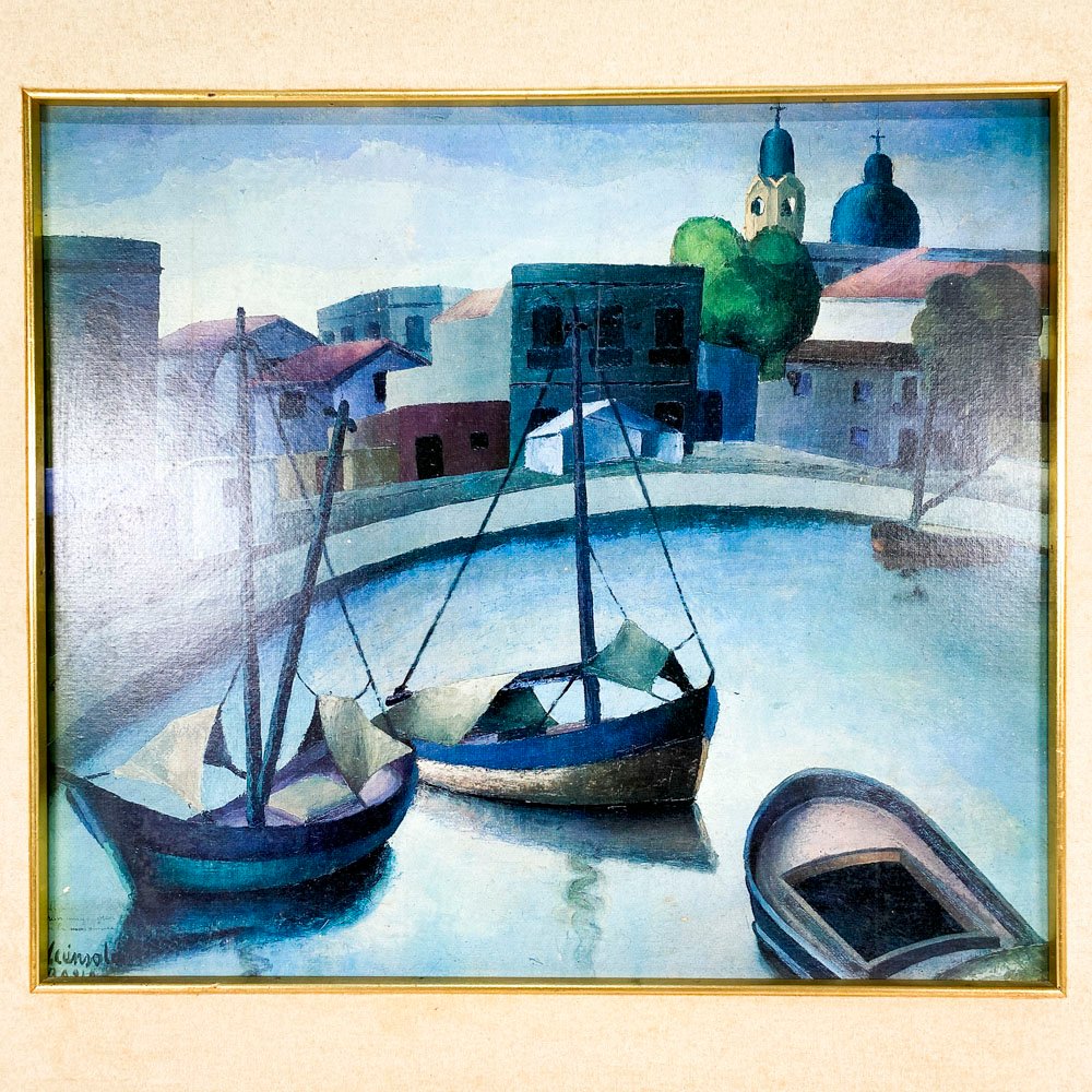Pintura de barcos en el agua - imagen 2