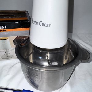 Picadora Eléctrica Slier Cdest con 4 Cuchillas y Vaso de Acero Inoxidable - imagen 4