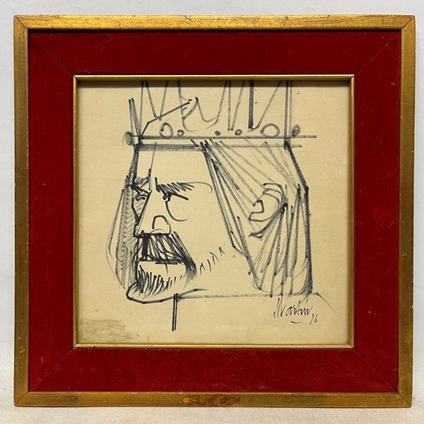 Lote anterior: Dibujo de Vicente Martin 'Rey' en tinta sobre papel