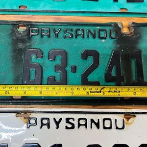 Lote de 4 Matrículas Antiguas Paysandú - imagen 5