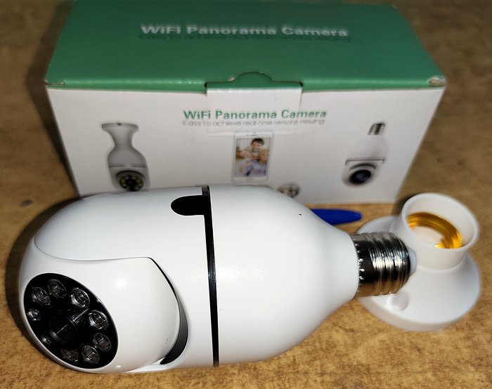 Cámara de seguridad wifi giratoria con doble audio y visión nocturna - imagen 5