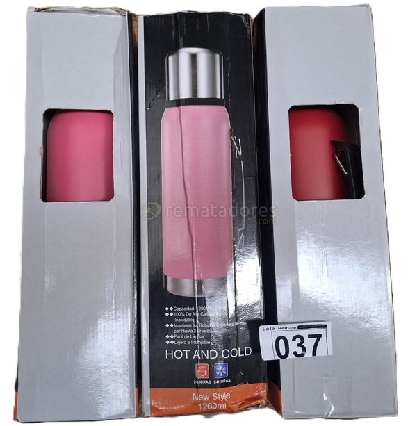 Set de 3 Termos Rosado y Rojo
