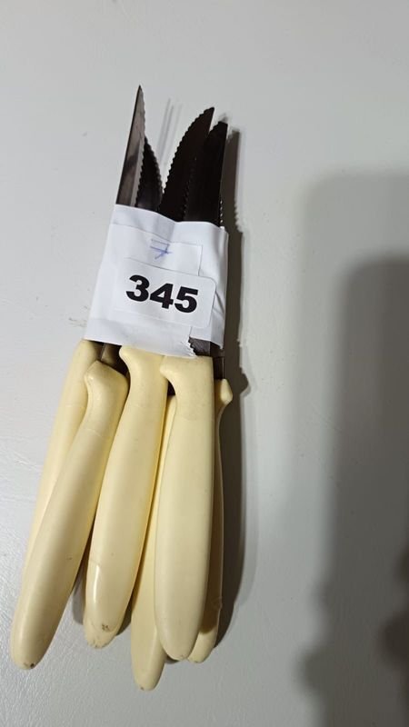 Conjunto de Cuchillos con Mangos Marfil