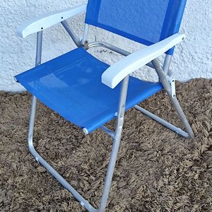 Silla Plegable Master Plus Aluminio Mor Azul con Apoyabrazos - imagen 6