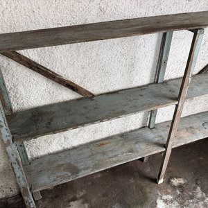 Estantería de Madera Rústica de Tres Niveles - imagen 2