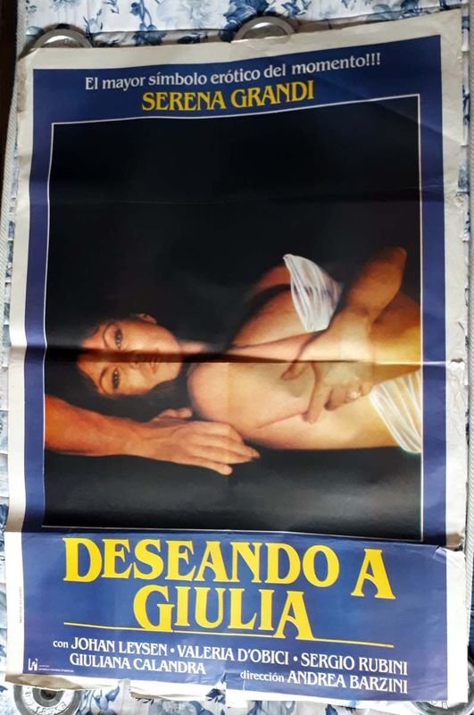 Poster Original "Deseando a Giulia" (1986) con Serena Grandi