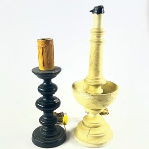 Lote anterior: Lámparas de Sobremesa de Madera: Negra (42 cm) y Blanca (53 cm)