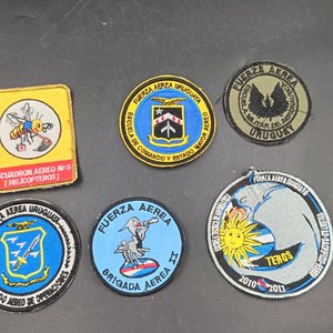 Lote de 6 Parches Bordados Fuerza Aérea Uruguaya - imagen 2