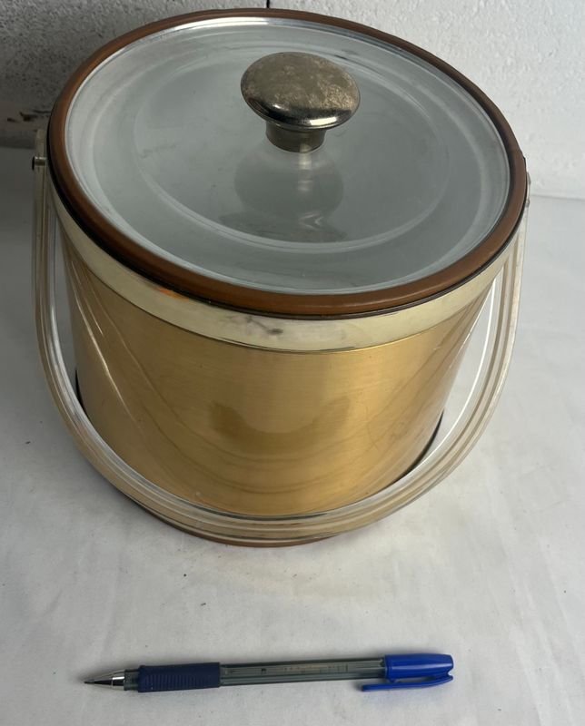 Estante de Hielo Vintage con Lid y Manija - imagen 2