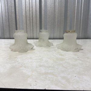 Lote siguiente: Set de 3 Pantallas para Lámparas de Techo o Apliques, Vidrio Esmaltado