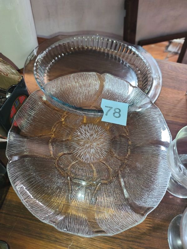 Fuente de horno y fuente de vidrio con diseño floral