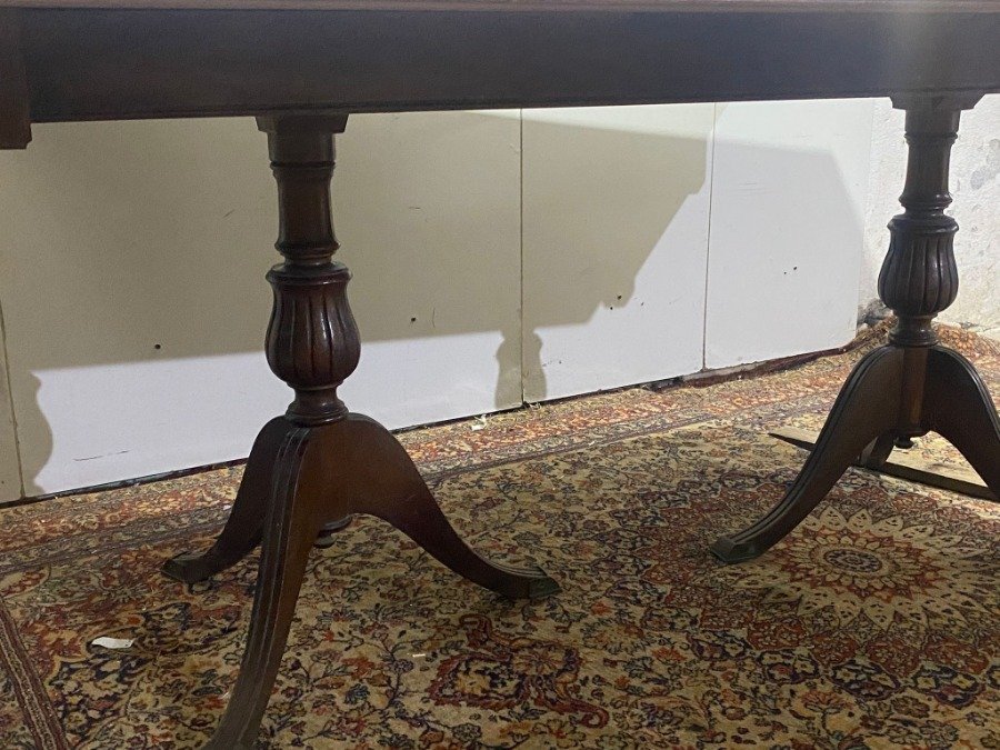Mesa de madera antigua con espejo - imagen 3