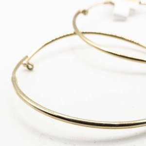 Par de Arracadas "Aros" en Plata y Oro con Detalle - imagen 2