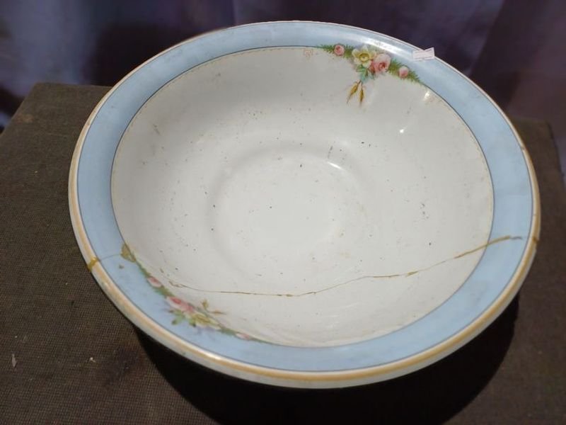 Jarra de loza inglesa y palangana porcelana KPM - imagen 2