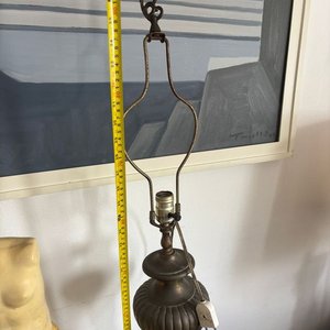 Lámpara Antigua de Gran Tamaño en Bronce - imagen 11