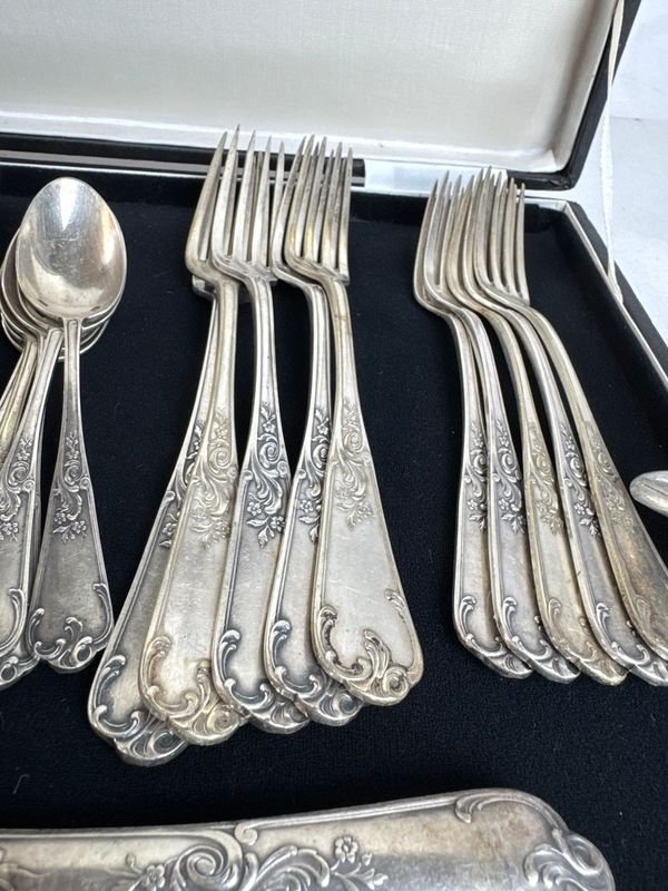 Antiguos cubiertos en platina francesa - imagen 9