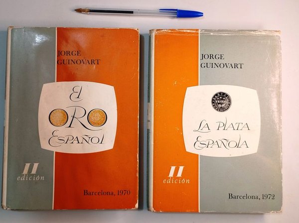 2 Libros "El Oro Español" y "La Plata Española" de Jorge Guinovart, Edición Limitada - imagen 1