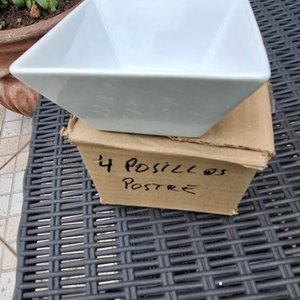 Juego de Tazas con Platillos y Pocillos de Postre Cuadrados - imagen 3