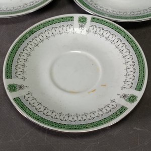 Conjunto de Cerámica China: 3 Tazas con Platillos, Bowl y 2 Platos - imagen 3