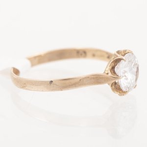 Anillo de Oro con Circonia Talla 17.5 mm - imagen 2