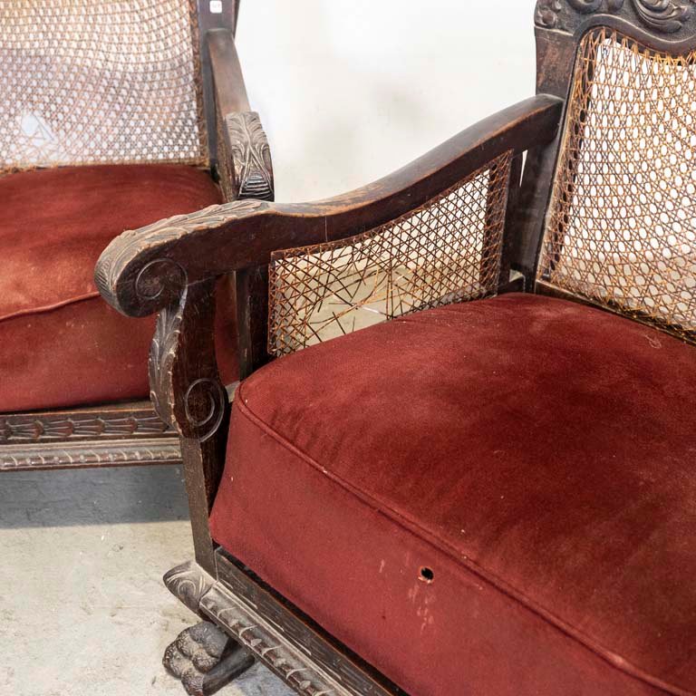 Sofá y sillones de madera para restaurar - imagen 2