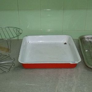 Asaderas de Aluminio y Esmaltada con Rejilla y Posa Fuentes - imagen 1