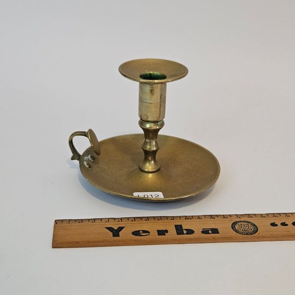 Antigua palmatoria de bronce para vela - Accesorios para el hogar - imagen 2