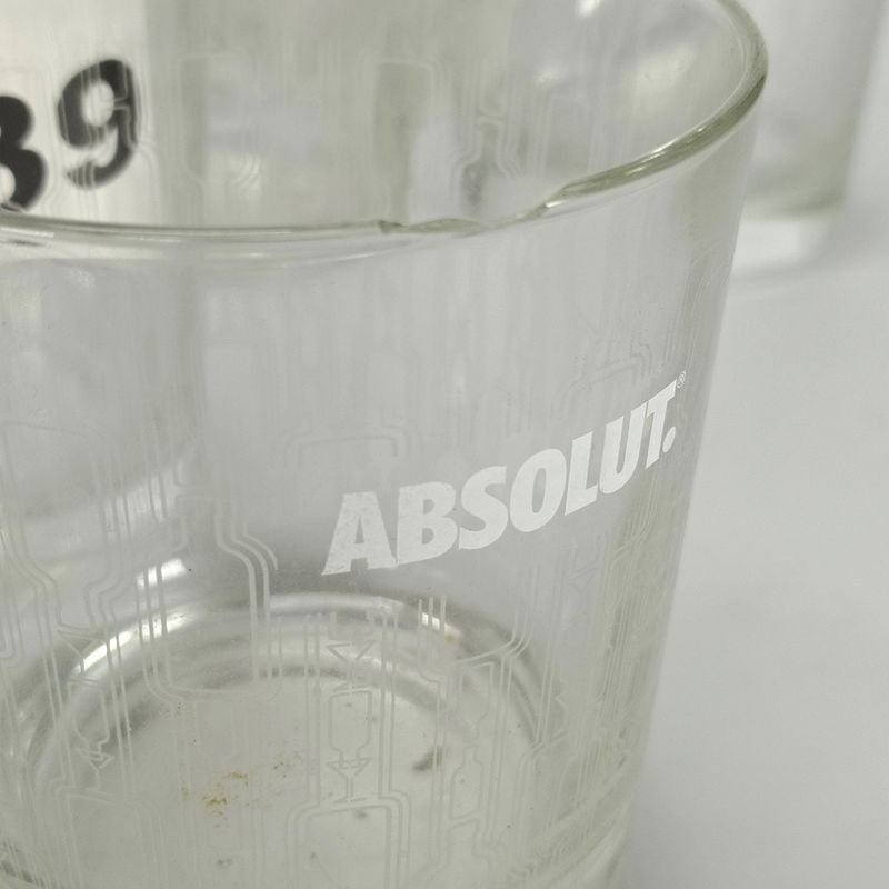 Vasos de cristal transparente tallados al ácido - imagen 3