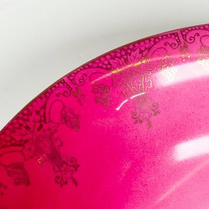 Centro de porcelana alemana, decorado damas diámetro 23 cm - imagen 4