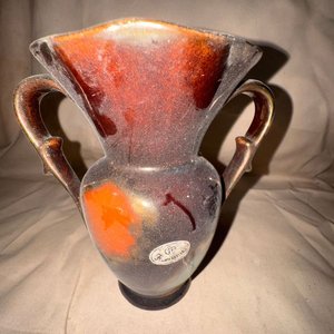 Ánfora Vintage Cerámica Alemana Esmaltada Mid-Century "Keramik" - imagen 1
