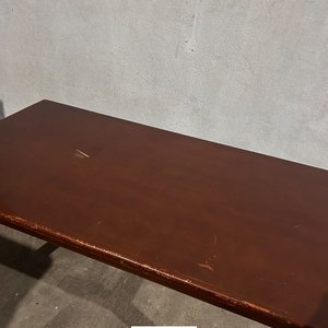 Mesa de Comedor Rectangular de Madera Oscura - imagen 3