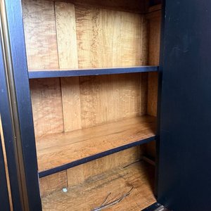 Chiffonier Francés Estilo Napoleón III Madera Laqueada Negra con Aplicaciones - imagen 8